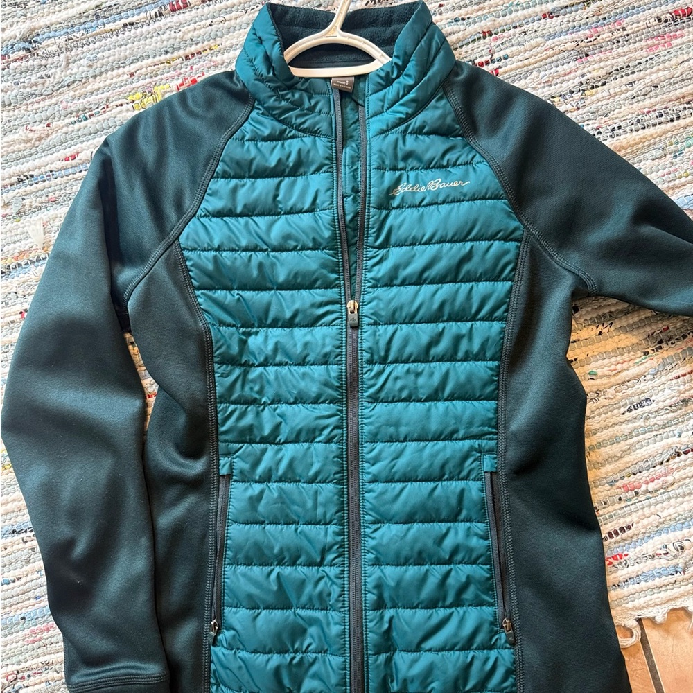 Eddie Bauer Women's Teal Puffer Jacket